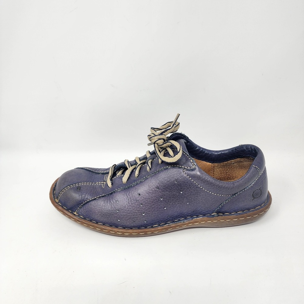 BORN Leather Loafers Women's 8.5 Lavender Blue